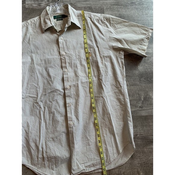 Vintage Y2K Ralph Lauren 100% Cotton Crest Sz Small Plaid - Picture 7 of 9